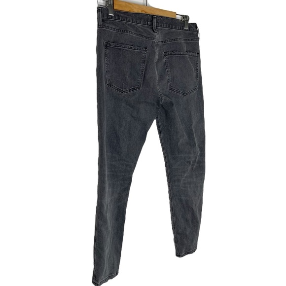 Agolde Sophie High Rise Skinny Crop Distressed Jeans Maverik Grey Size 28 - Picture 6 of 8